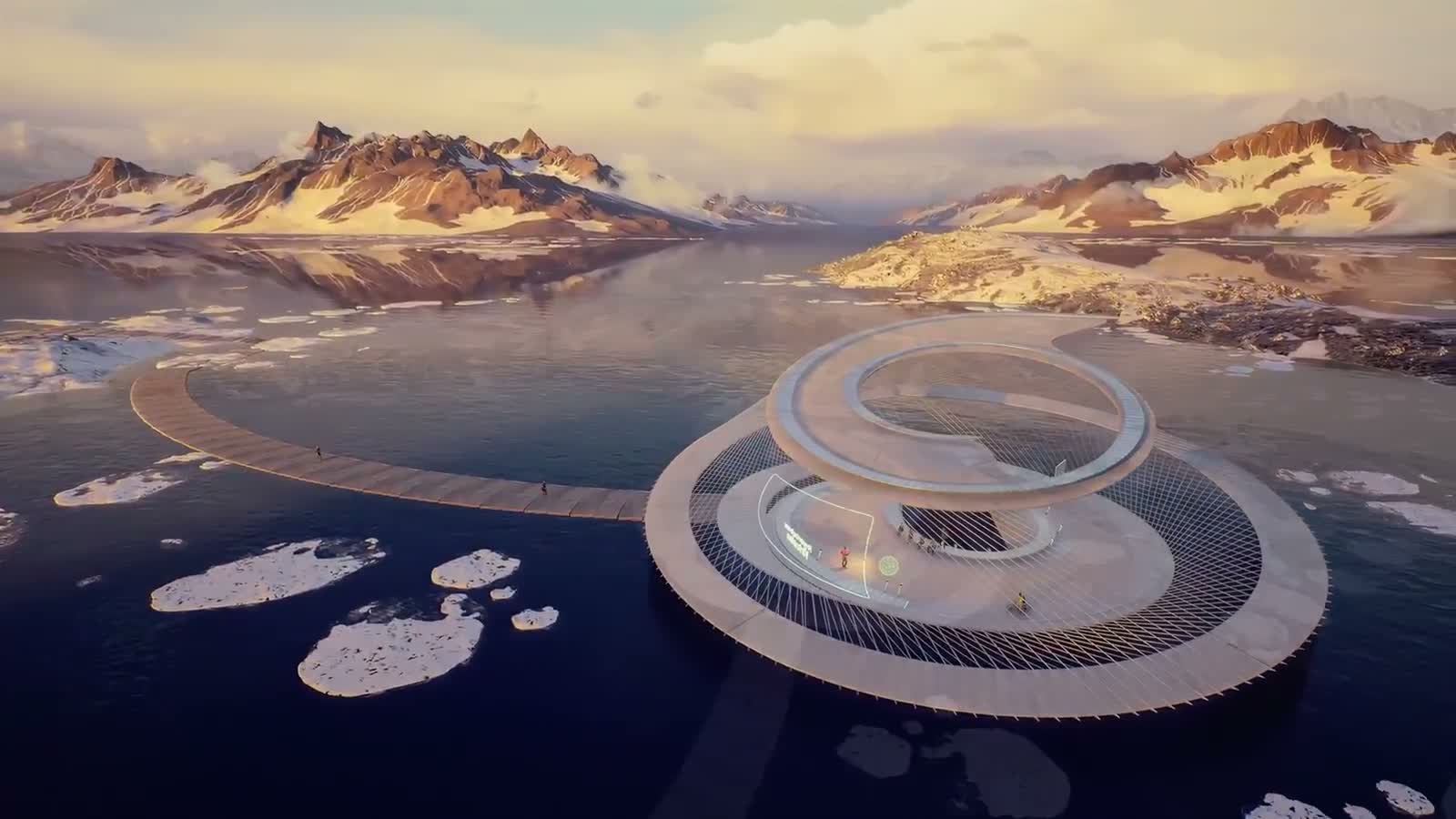 Pabellón Glaciar · Mundo creado · Alquiler y adaptación